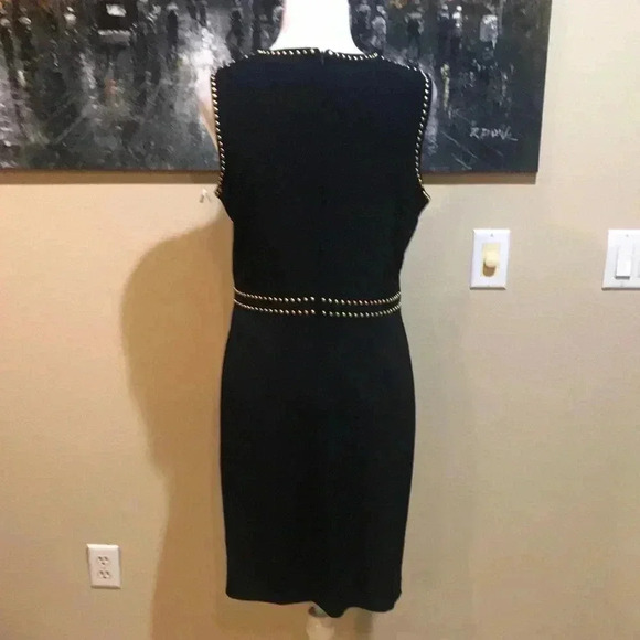 Elegant Black Studded Dress - Picture 2 of 8